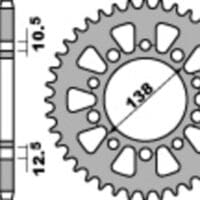 PBR RR SPROC 525 STEEL ST 4684, 45