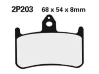 NISSIN - NISSI BRAKE PADS 2P-203ST SINTER METAL