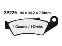 NISSIN - NISSI BRAKE PADS 2P-225NS SINTER METAL