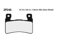 NISSIN - NISSI BRAKE PADS 2P-245NS SINTER METAL