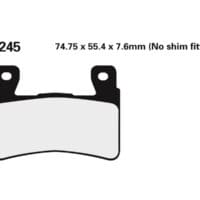 NISSIN - NISSI BRAKE PADS 2P-245NS SINTER METAL