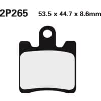 NISSIN - NISSI BRAKE PADS 2P-265NS SINTER METAL
