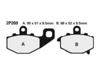 NISSIN - NISSI BRAKE PADS 2P-269NS SINTER METAL