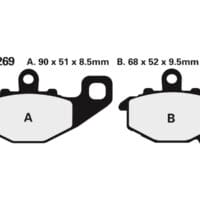 NISSIN - NISSI BRAKE PADS 2P-269NS SINTER METAL