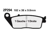 NISSIN - NISSI BRAKE PADS 2P-281NS SINTER METAL