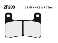 NISSIN - NISSI BRAKE PADS 2P-289ST SINTER METAL
