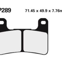NISSIN - NISSI BRAKE PADS 2P-289ST SINTER METAL