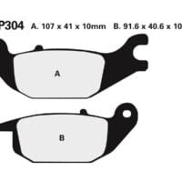 NISSIN - NISSI BRAKE PADS 2P-304NS SINTER METAL