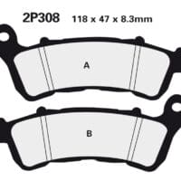 NISSIN - NISSI BRAKE PADS 2P-308NS SINTER METAL