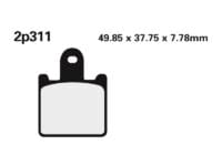 NISSIN - NISSI BRAKE PADS 2P-311ST SINTER METAL
