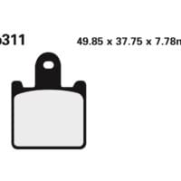 NISSIN - NISSI BRAKE PADS 2P-311ST SINTER METAL