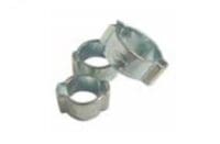 BIHR - Two-ear-clips of zinc-plated steel.  Set of 10 pieces