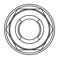 BOLT NUT M10X1,25 HEAD NUT 14MM