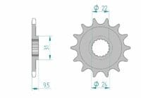 AFAM FR SPROC 520 STEEL SC 22406, 13