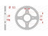 AFAM RR SPROC 420 STEEL ST 12115, 60