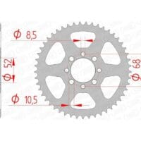 AFAM RR SPROC 420 STEEL ST 14100, 46