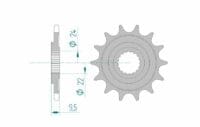 AFAM FR SPROC 520 STEEL SC 20311, 15
