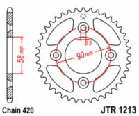 JT SPROCKETS - JTSPR RR SPROC 420 STEEL ST 1213, 37