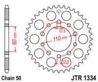 JT SPROCKETS - JTSPR RR SPROC 530 STEEL ST 1334, 46