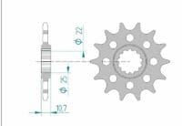 AFAM FR SPROC 520 STEEL ST 21511, 14