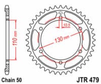 JT SPROCKETS - JTSPR RR SPROC 530 STEEL ST 479, 38