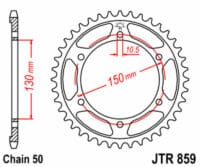 JT SPROCKETS - JTSPR RR SPROC 530 STEEL ST 859, 48