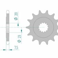 AFAM FR SPROC 520 STEEL ST 22401, 14