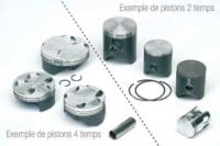 VERTEX - Die-cast piston, with rings, clips and gudgeon pin