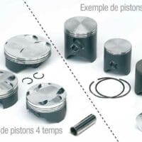 VERTEX - Die-cast piston, dome head, supplied with rings, clips and gudgeon pin.