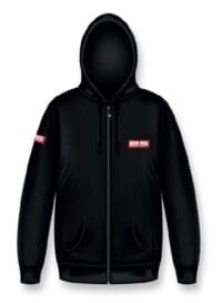 BS BATTERY - Sweat-shirt (80% cotton 20% polyester) with hood and zip, 300 gr.