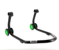 3032120-1-800Wx800H BIHR Home Track Paddockstand achter "V" Adapters Zwart met Groene Wielen