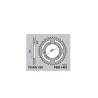 PBR RR SPROC 420 STEEL ST 4402, 62