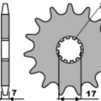 PBR FR SPROC 428 STEEL ST 2064, 11