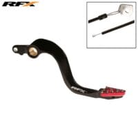 RFX PRO SOLID-TIP BRAKE PEDAL, BLK/RED