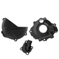 POLISPORT - POLIS CLUTCH+IGNITION COVER KIT, BLK
