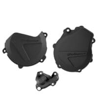 POLISPORT - POLIS CLUTCH+IGNITION COVER KIT, BLK