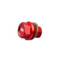 SCAR MAGNETIC OIL DRAIN PLUG, RED
