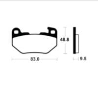 TECNIUM - TECNI BRAKE PADS MR493 SINTER METAL