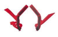 RACETECH - RTECH PLASTIC FRAME PROTECTORS, BLK/RED