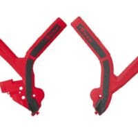RACETECH - RTECH PLASTIC FRAME PROTECTORS, BLK/RED
