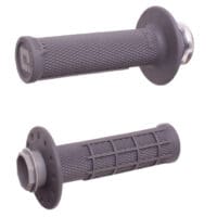 ODI Micro-X Half-Waffle Lock-On Handvatten - Graphite/Zilver