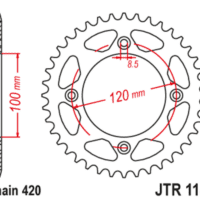 JT SPROCKETS - JTSPR RR SPROC 420 STEEL ST 1141, 60, ST