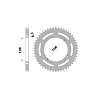 PBR RR SPROC 420 ERGAL STD 4726, 58, BLK
