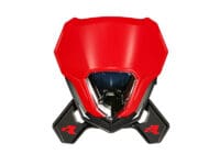 RACETECH - RTECH HEADLIGHT V-FACE 2.0 LED, RED/BLK