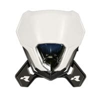 RACETECH - RTECH HEADLIGHT V-FACE 2.0 LED, WHT/BLK