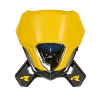 RACETECH - RTECH HEADLIGHT V-FACE 2.0 LED, YEL/BLK