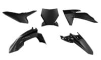 RACETECH - RTECH PLASTIC KIT 6 PCS, BLK/BLK