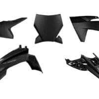 RACETECH - RTECH PLASTIC KIT 6 PCS, BLK/BLK