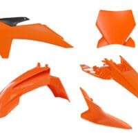 RACETECH - RTECH PLASTIC KIT 6 PCS, ORG/BLK