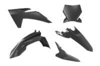 RACETECH - RTECH PLASTIC KIT 6 PCS, BLK/BLK